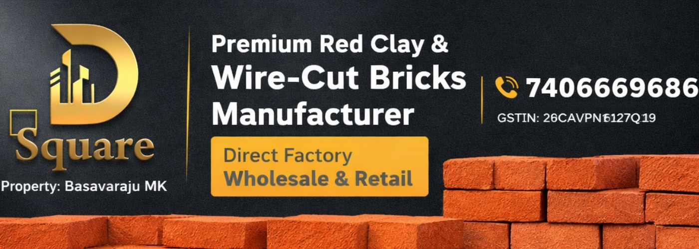 D Square Bricks Banner